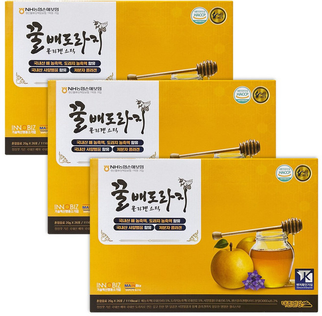 더존건강 꿀배도라지 콜라겐 젤리 스틱