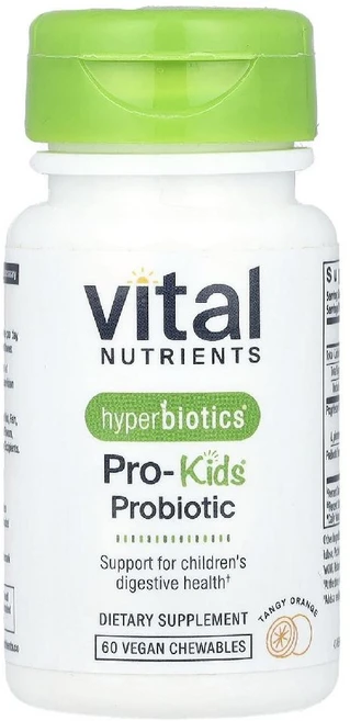 바이탈뉴트리언트 하이퍼바이오틱스 프로키즈 프로바이오틱 PRO Kids 오렌지 츄어블 60정, Vital Nutrients (바이탈 뉴트리언트) Nu, 1개 - 쿠팡