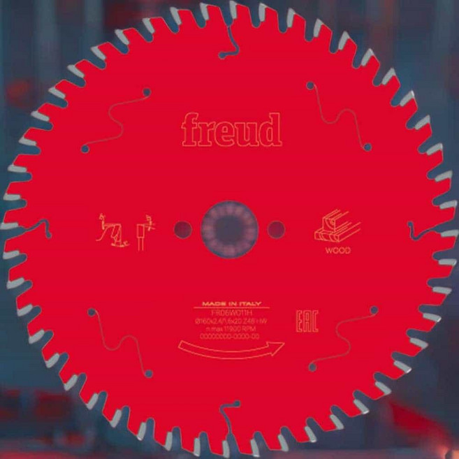 목공원형톱날 60날 182mm FR10W003H 내경19.05 절단 자르기용 1.7T