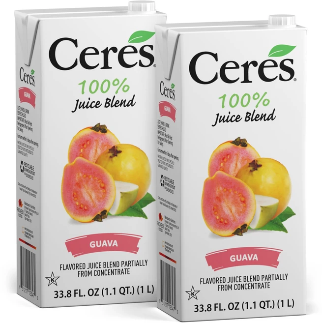 세레스 100% 올 내추럴 순수 과일 주스 블렌드 구아바 Ceres 100% All Natural Pure Fruit Juice Blend Guava - Gluten Free, 946ml - 쿠팡