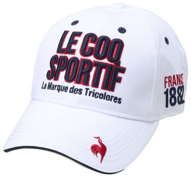 LG5SCP00M [루콕스 포르티프 골프] 캡 스테디셀러 정면 로고 티 꽂아 면 골프, 화이트, 1개