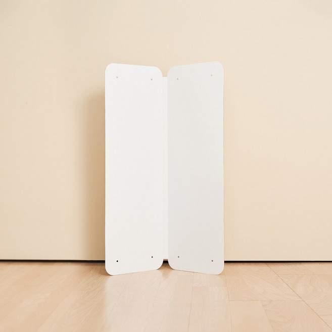 페이퍼팝 이동식 파티션 공간분리 사무실 회사 거실 길이 조절 인테리어 종이 골판지 가벽 화이트, 1세트(2개입)