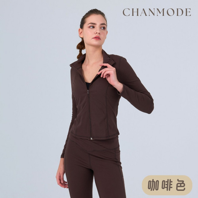 CHANMODE 瑜珈收腰提臀修身喇叭褲