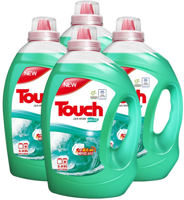 터치 고농축 액체세제 실베스트르 세탁세제, 4개, 3.05L