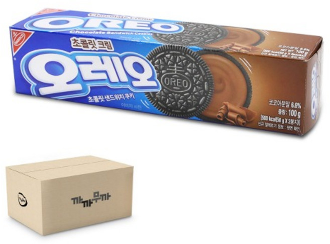 오레오 초콜릿 크림 샌드위치 쿠키, 100g, 24개