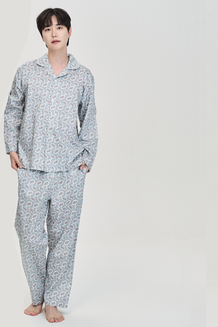홈이 트라이 남성용 감탄스러운 촉감 주자직 파자마세트