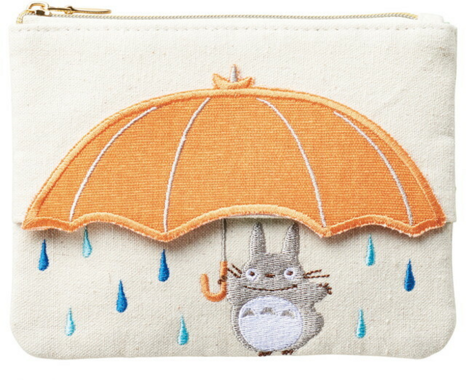 일본 지브리 토토로 우산 사각 동전지갑 파우치