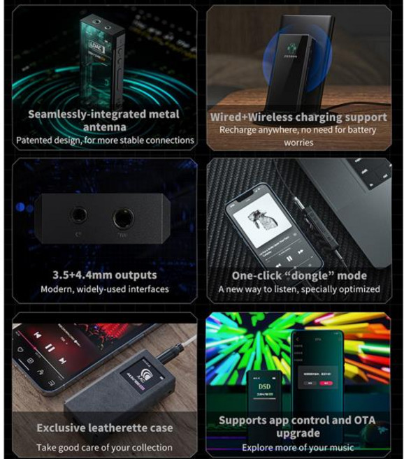 FiiOBTR7 고해상도 HIFI 헤드폰 앰프 QCC5124 블루투스 앰프 MQA USB DAC THX AAA 35mm 44mm 밸런스드 출력 DSD256 LDAC, 01 BTR7 Androidwhite