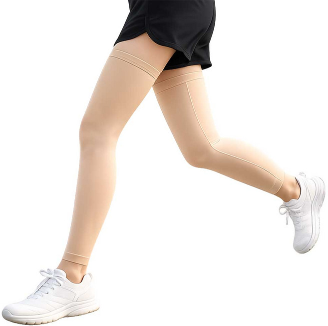 깔끔더하기 자외선 차단 발토시 다리 레그 쿨토시, 1세트, 스킨