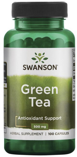 Swanson 斯旺森 綠茶萃取膠囊 500mg, 100顆, 1罐