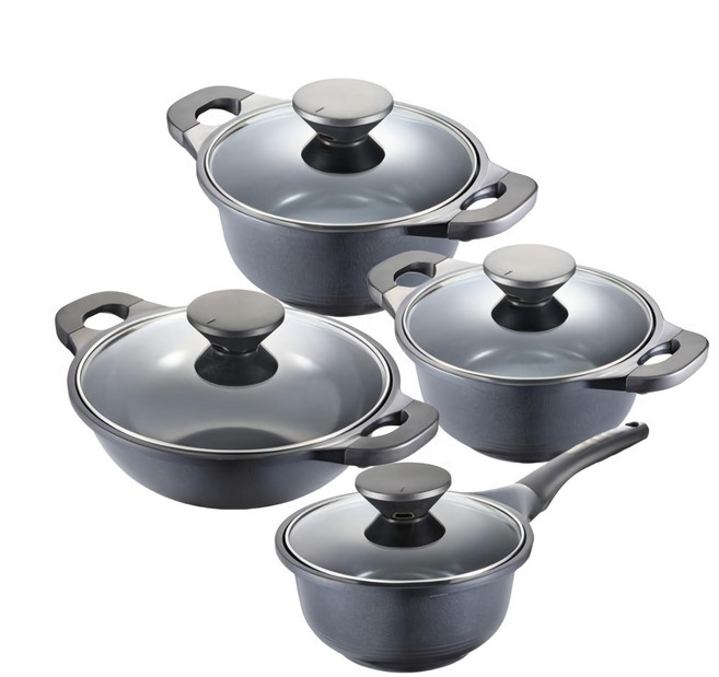 [풍년] 펄블랙 주물 IH 4종 냄비세트 /인덕션 가능, 상세 설명 참조, 1세트