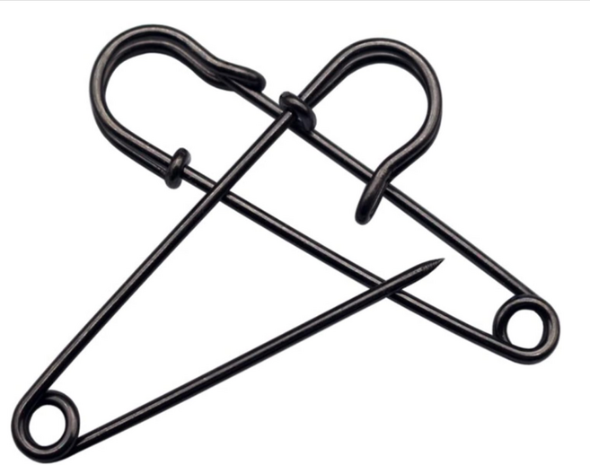 여고니야 옷핀 대형 이불 고정 브로치 10P 5P 침대 7cm 고정핀, 10개, 블랙