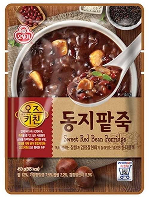 (무)오뚜기 오즈키친 동지팥죽450gX10개, 450g, 10개