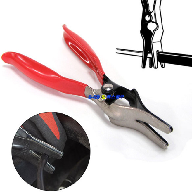 호스리무버플라이어 연료 진공 파이프 호스 분해공구 HS1079, 1개