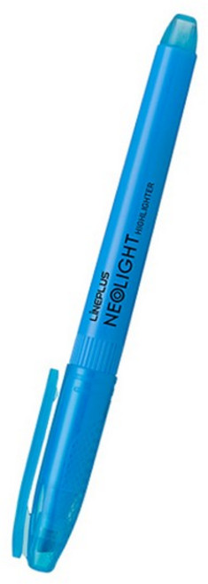 라인플러스)네오라이트형광펜 블루 36개입