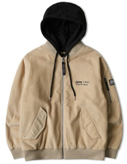 공용 코듀로이 패딩 후드 점퍼 JN4JPU274