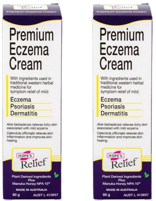 호주 홉스 릴리프 프리미엄 엑지마 크림 Hopes Relief Premium Eczema Cream, 2개, 60g - 쿠팡