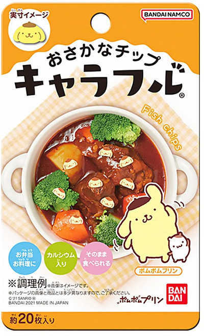 반다이 캬라후루 캐릭터칩 어묵칩 [폼폼푸린], 5.폼폼푸린(20개입), 1개, 2g