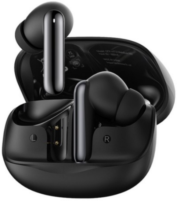 QCY ANC 노이즈 캔슬링 블루투스 이어폰 QCY-HT12 MeloBuds N50 블랙 6시간