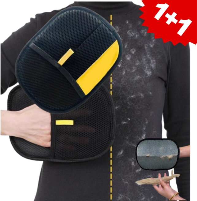 하비로 강아지 고양이 털제거 장갑 고양이털 정전기 청결 청소장갑, 검정, 2개