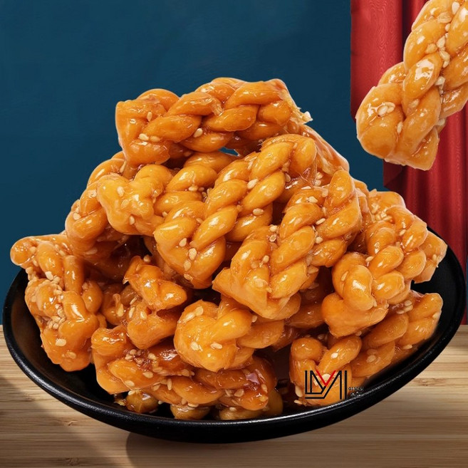 이리사 고소한 미니 꽈배기 과자 흑당 미니 마화 꿀꽈배기 전통 스낵 추억의맛 간식 참깨 소금후추맛 허니맛, 8개, 500g