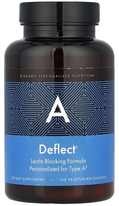 D'adamo Deflect® A 렉틴 차단 포뮬라 베지 캡슐 120정 DAD-00048, 1개 - 쿠팡