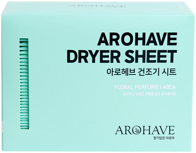 아로헤브 섬유유연제 건조기시트 플로럴퍼퓸향, 1개