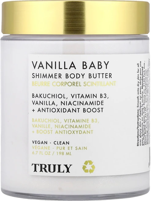 트룰리 뷰티 바닐라 베이비 쉬머 바디 버터 198ml (6.7 fl oz) TBY-92364 - 쿠팡
