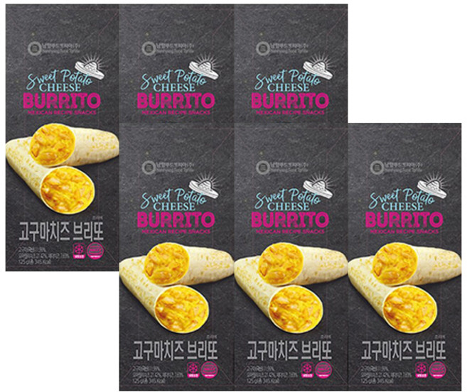 남향푸드 또띠아 브리또 고구마치즈 125g x 6개