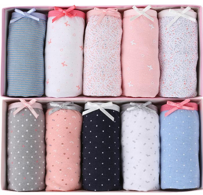 예스플러스 데일리 플라워샤워 여성팬티 10P