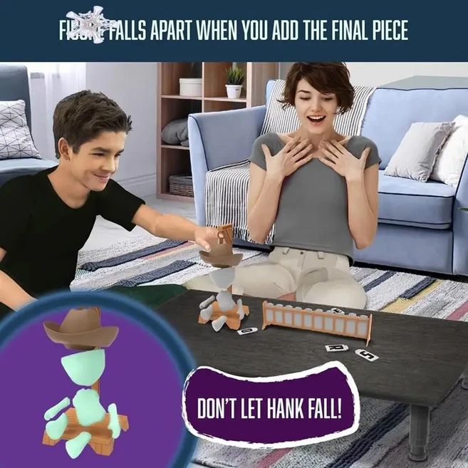 올스토어 【핫 케이크】카우보이 자기 교수형 보드 게임 행크가 떨어지기 전에 단어를 추측하는 미스터리, 01 As Shown