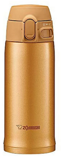 조지루시 보온 보냉 원터치 텀블러 SM-TA36, 골드, 360ml