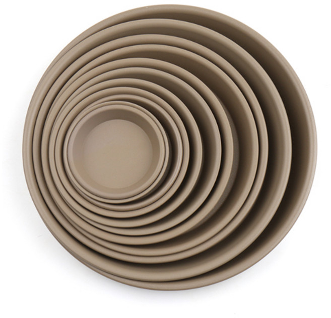 갑조네 토분 플라스틱 받침 원형받침 토분 화분받침대, 모카, 1개