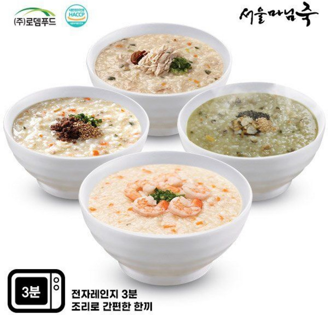 [안전포장] 서울마님죽엄마의맛 영양죽4종세트/총8팩(참전복2한우소고기2영양닭2새우2)(쇼핑백X) 143047, 8개, 서울마님죽엄마의맛 영양죽4종세트/총8팩참전복2한우소고기