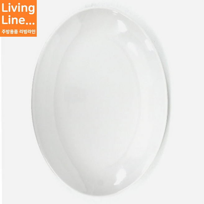 식당에서 많이 사용하는 멜라민 타원형접시 음식점 접시 반찬접시 요리접시 18cm~40cm까지 다양한사이즈, 1개, 흰색 업소용 접시 (멜라민)
