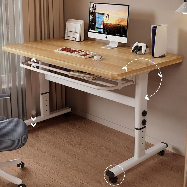 온트렌디 수동모션데스크 스탠딩 책상 모션 이동식, (2단 피치) 손잡이형