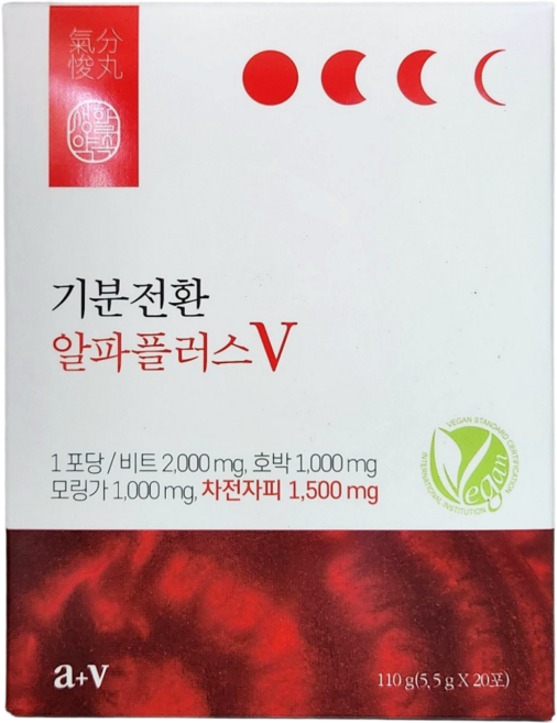 생활약속 기분전환 알파플러스 V 차전자피, 110g, 1박스