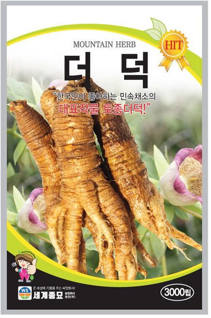 세계종묘 더덕 씨앗 3000립, 1개
