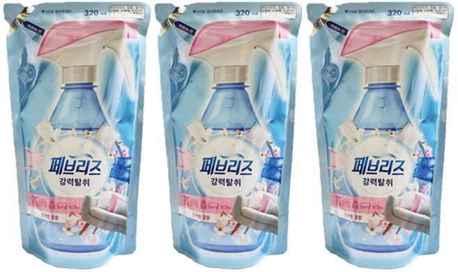페브리즈 강력탈취 은은한꽃향 리필형 320ml X3개, 1개