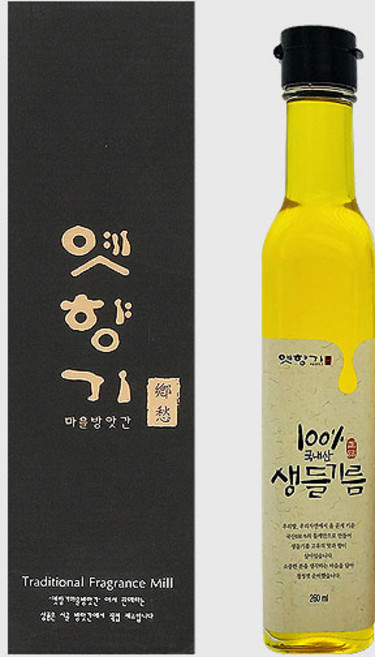 옛향기마을방앗간 생들기름 /국내산/맛있고 고소한 저온압착 전통수제기름, 1개, 260ml