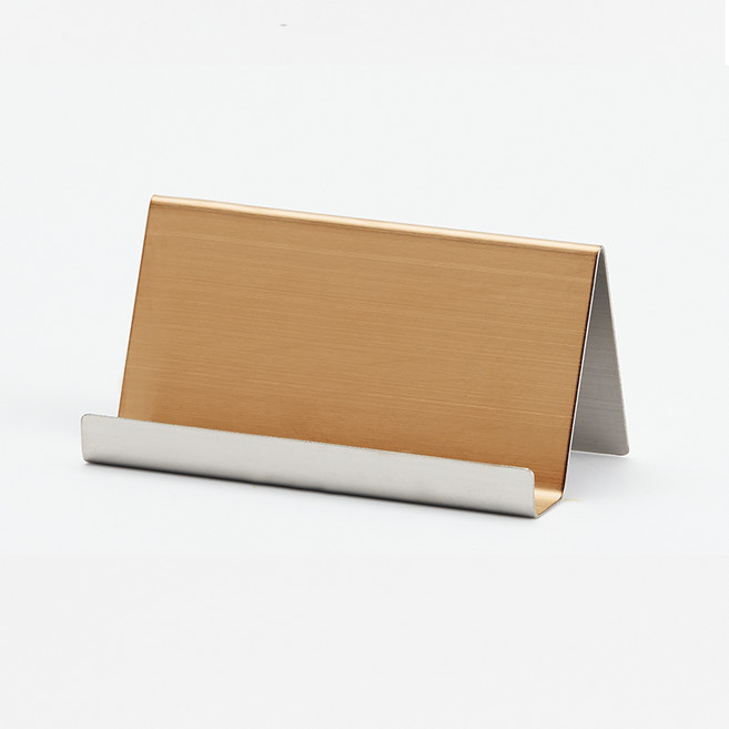 라인하임 스텐 명함거치대 명함꽂이 명함스탠드, 로즈골드 무광, 1개