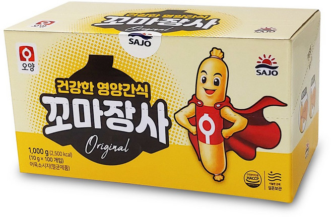 사조오양 꼬마장사 소시지, 10g, 100개