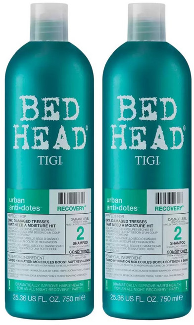 티지 베드헤드 레벨 2 리커버리 샴푸 앤 컨디셔너 올인 TIGI Bed Head Level 2 Recovery Shampoo Conditioner All In 1, 750ml, 2개
