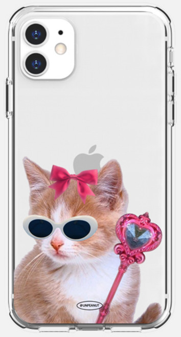 언피넛 마법소녀 댕냥 에어가드 투명젤리 케이스