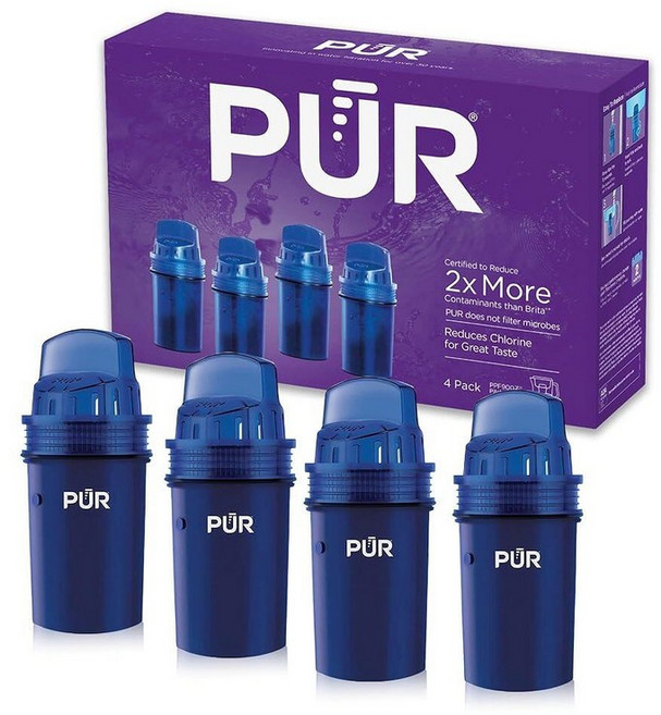 PUR 워터 피처 교체 필터 4개 팩(PPF900Z) 385192, 4팩