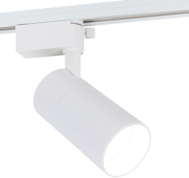 비츠온 LED 일체형 원통형 레일등 20W 플리커프리 매장등 카페 무드조명 스포트라이트, 백색 주백색