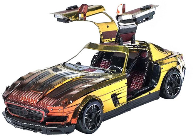 [알꿀밤-메탈퍼즐-자동차] 걸윙도어 SLS AMG-컬러, 1개