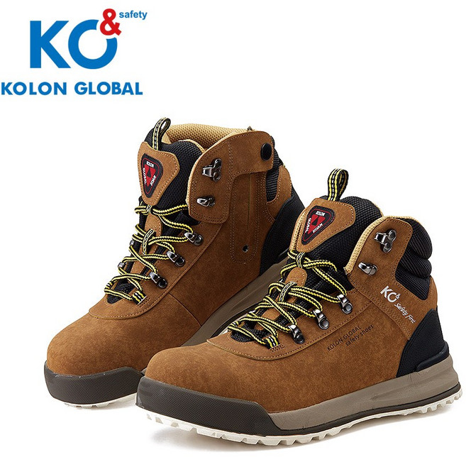 코오롱글로벌 안전화 KG-64 와이드토캡 발목패딩 건설화 작업화