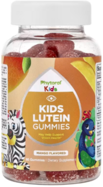 파이토럴 어린이 루테인 제아잔틴 구미젤리 망고맛 60개 만4세이상 청소년 성인, 1개, 60정