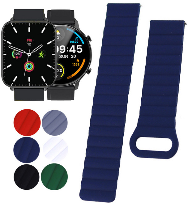 젤센 에어엑스워치5 젤센워치3 우레탄 마그네틱 호환밴드, 05 MAGU05WH20 화이트, 1개